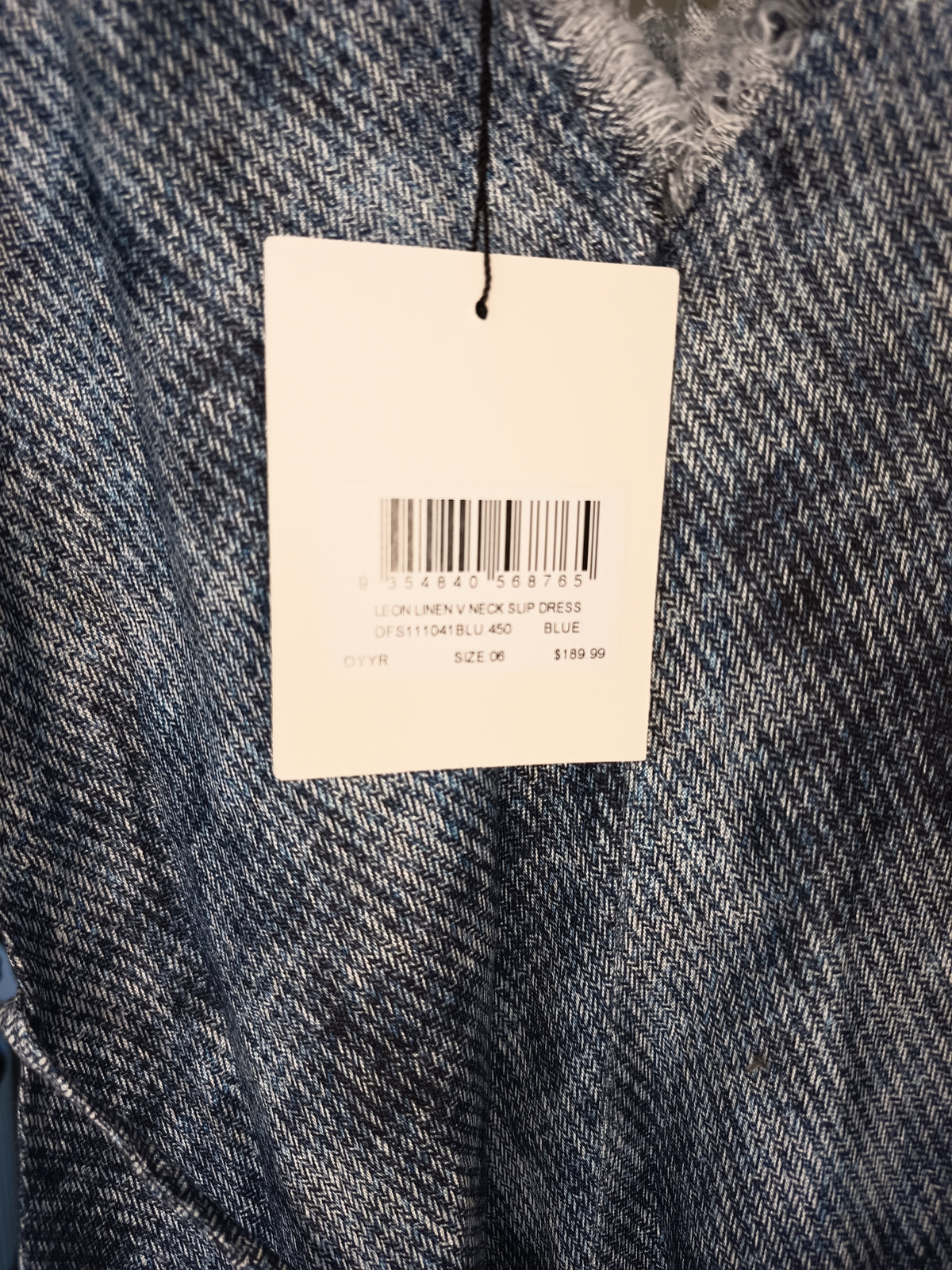 DISSH Leon V Neck Linen Slip Dress (NEW)