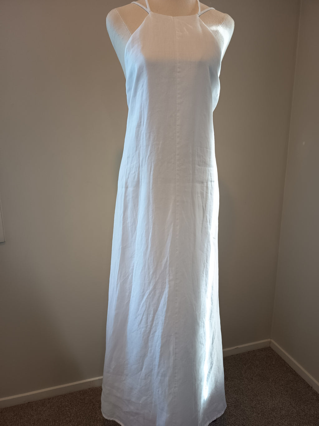 DISSH Linen Halter Maxi