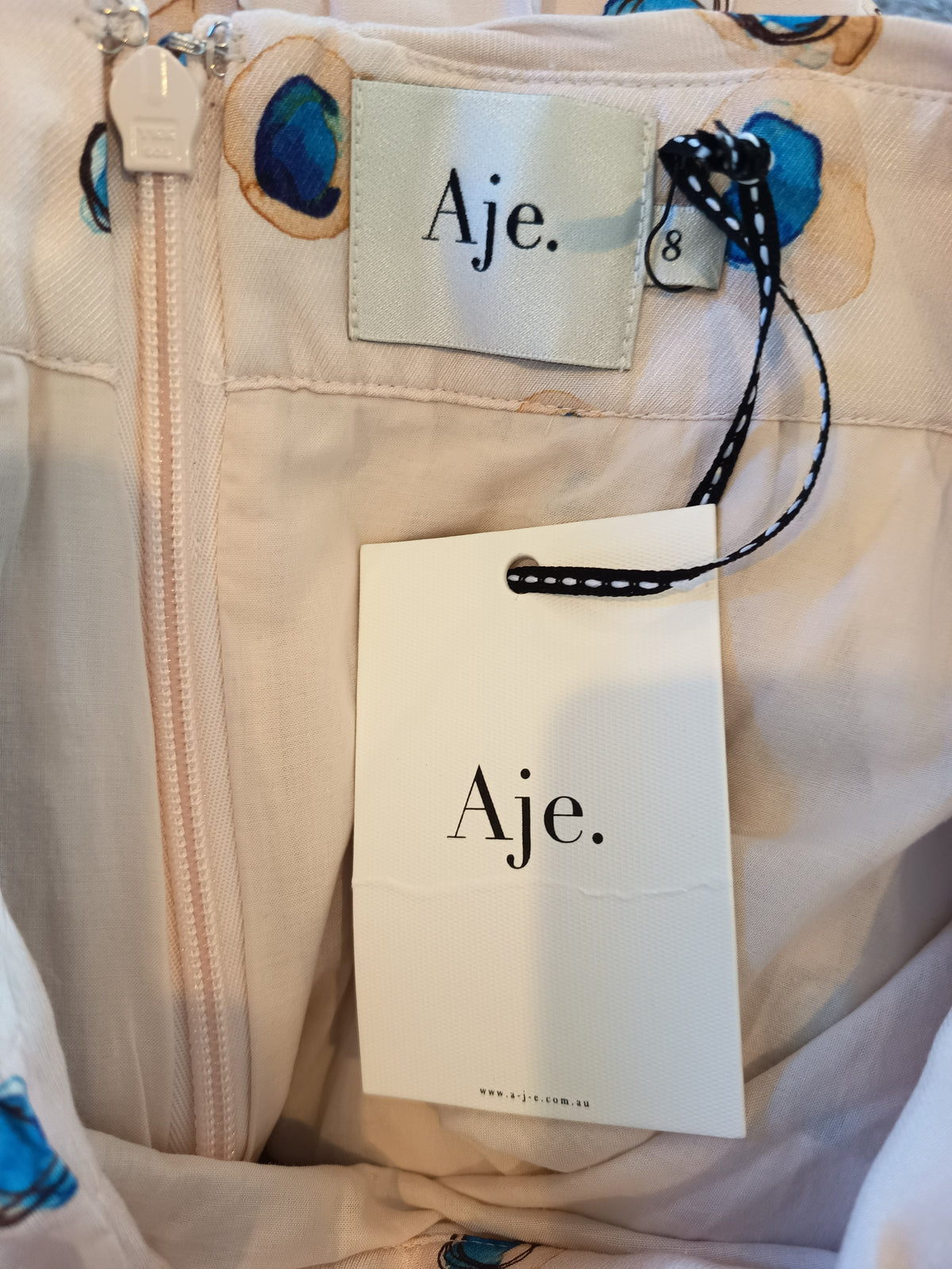 Aje Overture Pleat Skirt Pointe Bleu (8) (NEW)