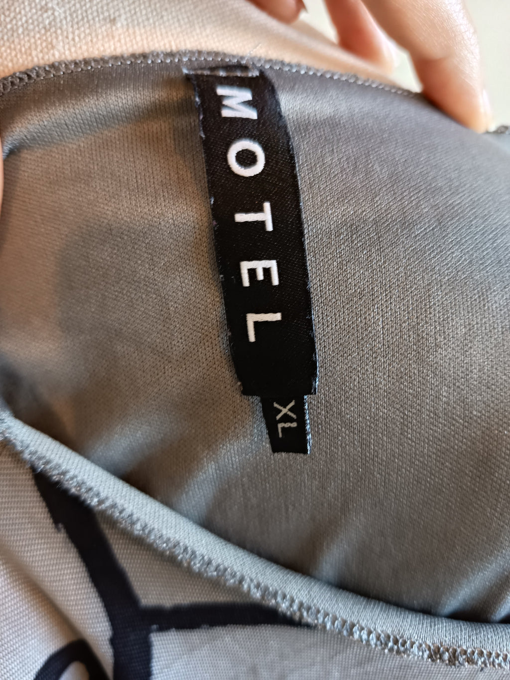 Motel Mesh Doodle Flower Midi Dress
