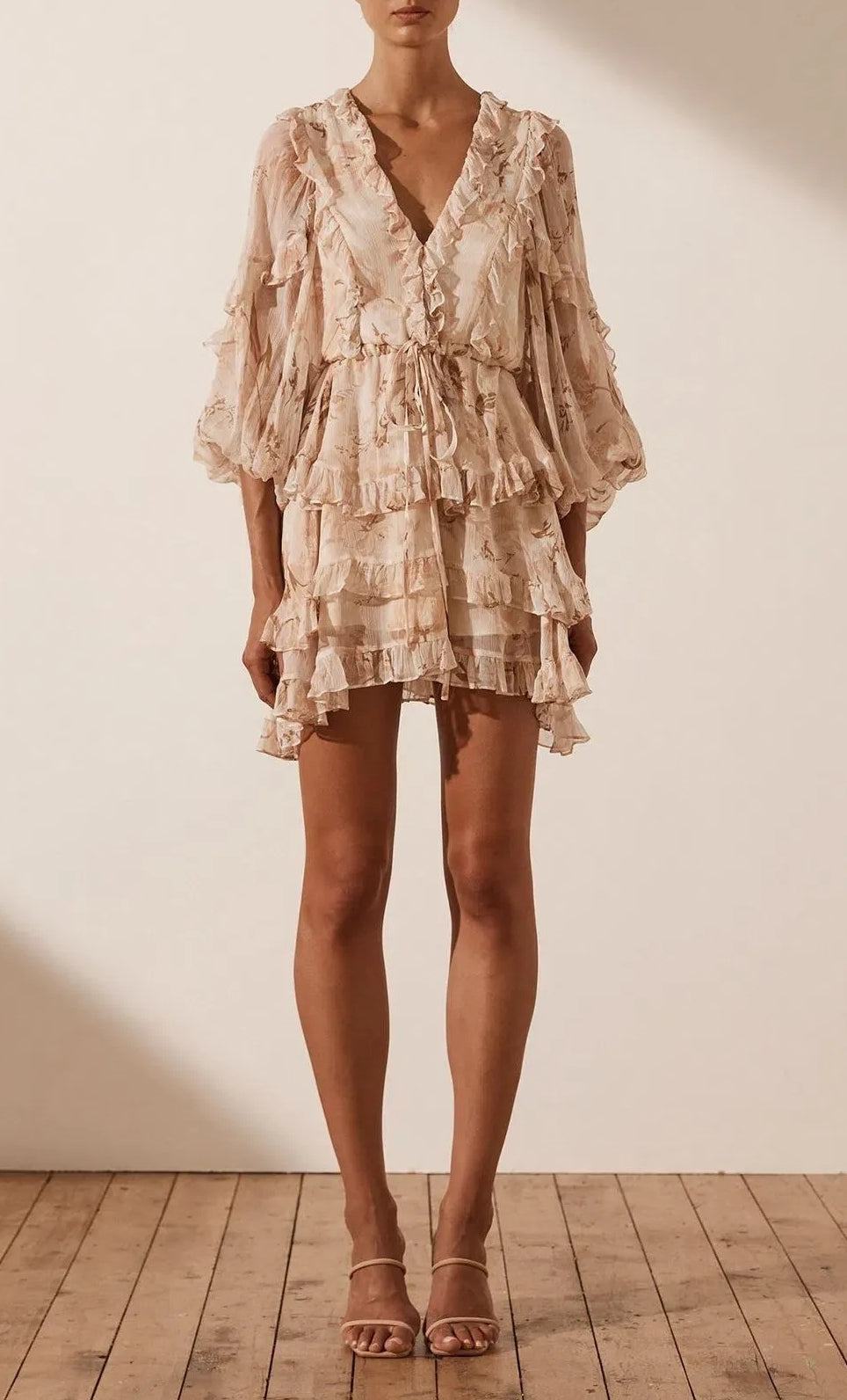 Shona Joy Nina Frill Mini Dress