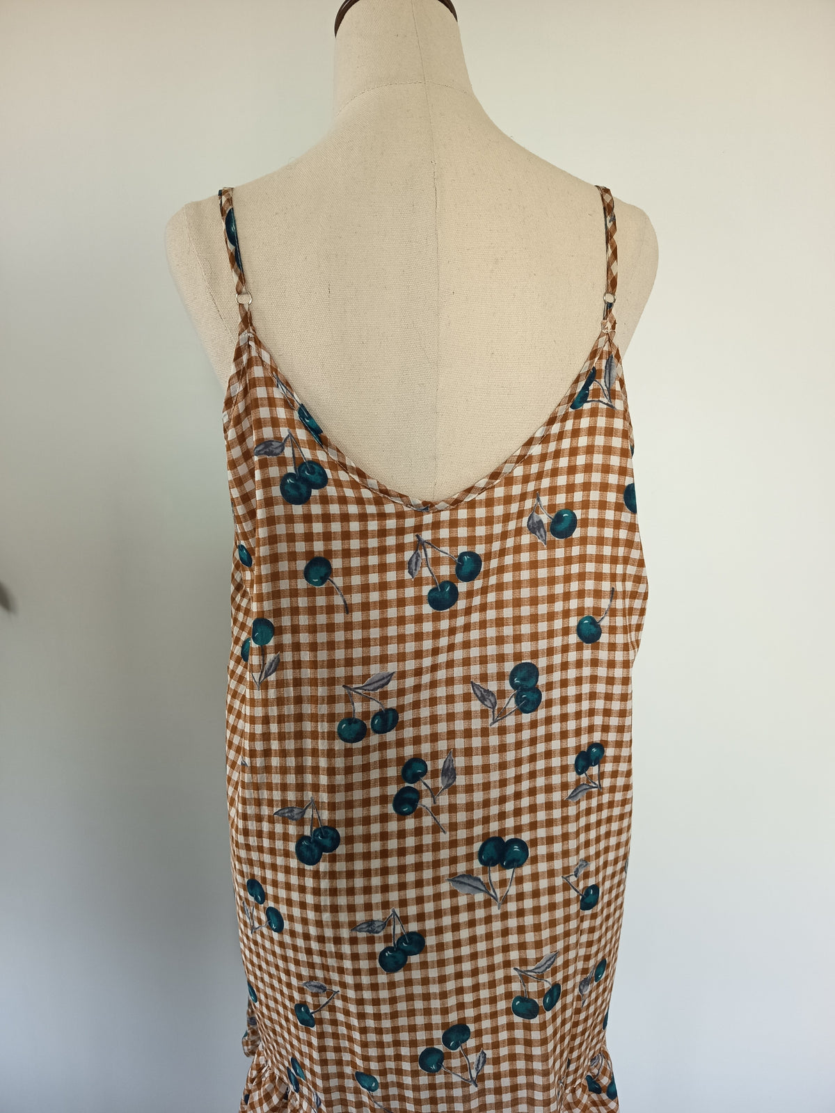 Leo+Be Gingham Cherry Mini Dress (14)
