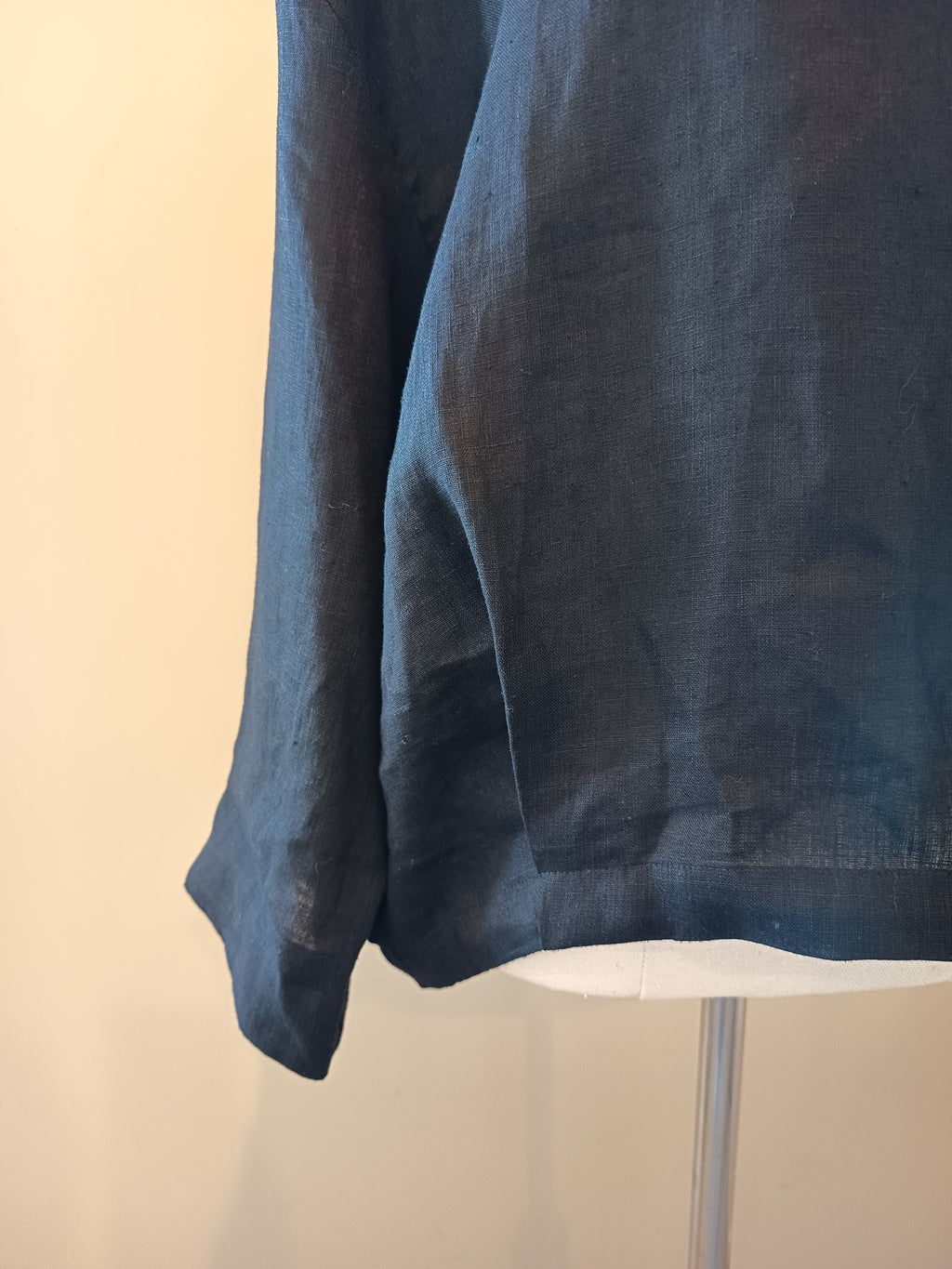 Tirelli Pleat Hem Linen Top