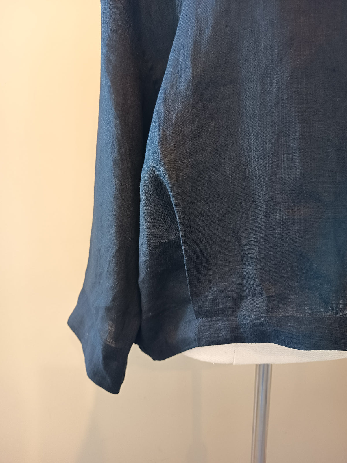 Tirelli Pleat Hem Linen Top
