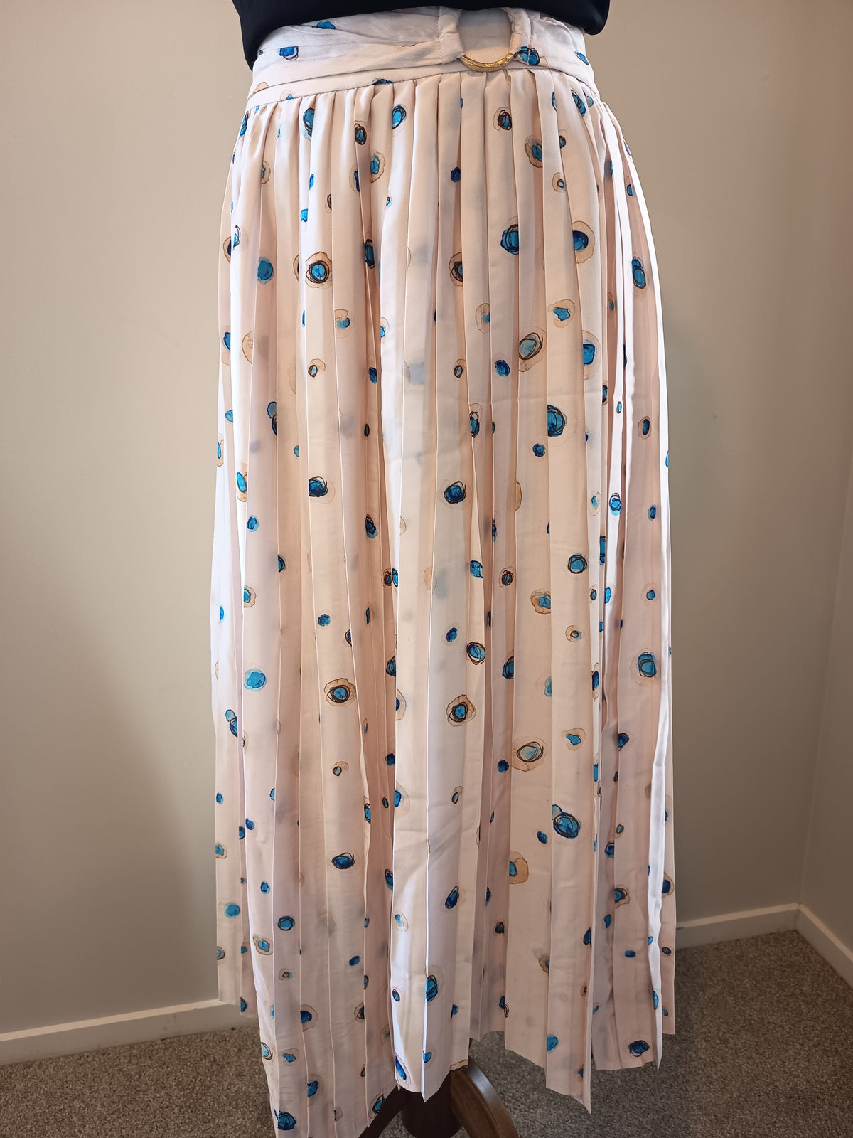 Aje Overture Pleat Skirt Pointe Bleu (8) (NEW)