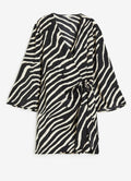 H&M Satin Wrap Mini Dress (M)