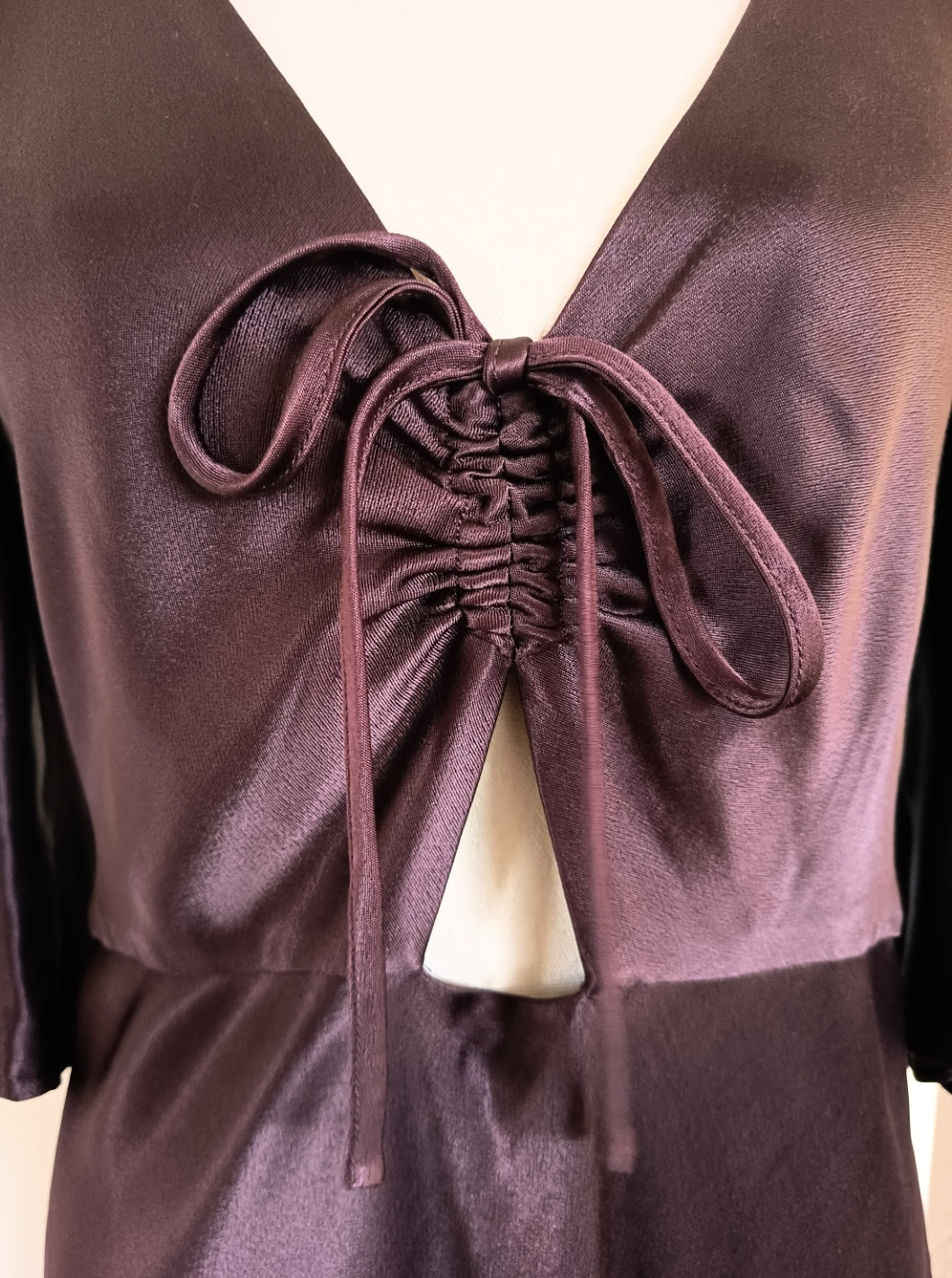Shona Joy Wright Flutter Sleeve Bias Midi Dress (12)