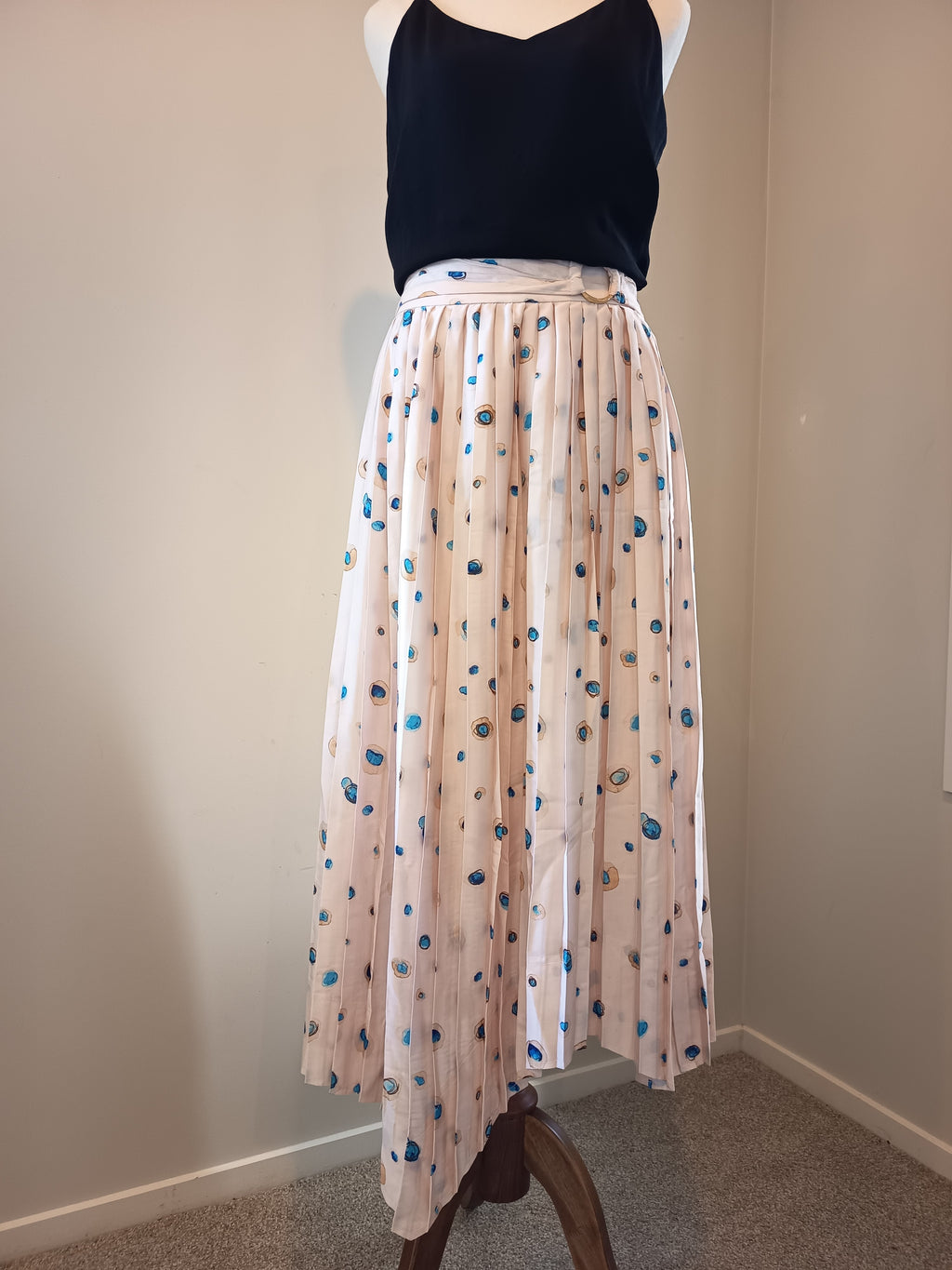 Aje Overture Pleat Skirt Pointe Bleu (8) (NEW)