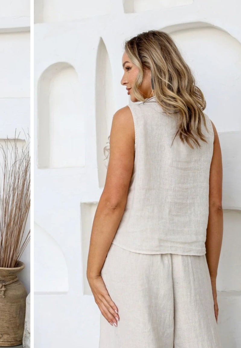 Free Angel Parigi Linen Top