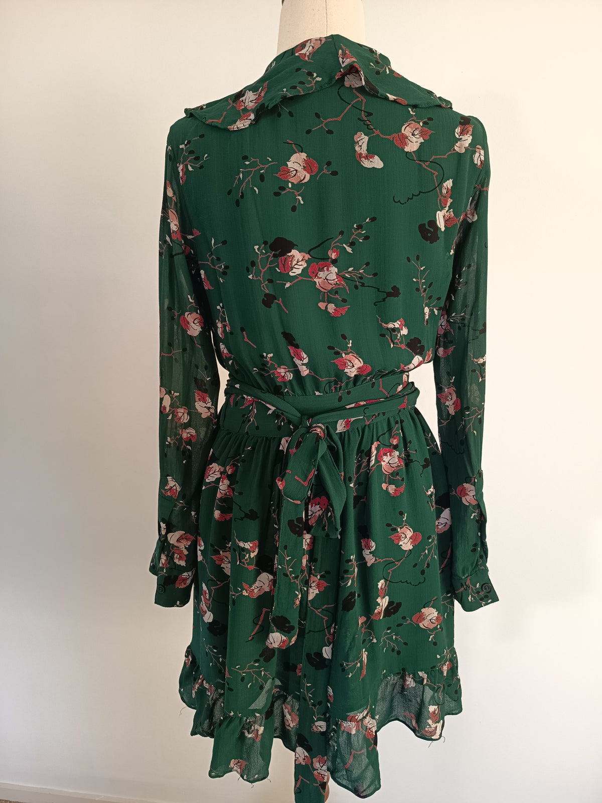 GANNI Marietta Georgette Wrap Dress (S)