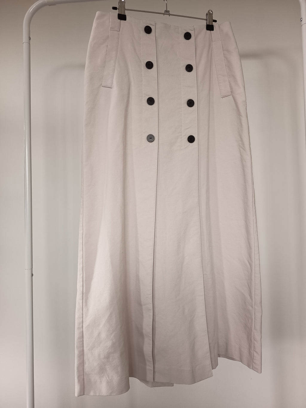 Cue Button Midi Skirt