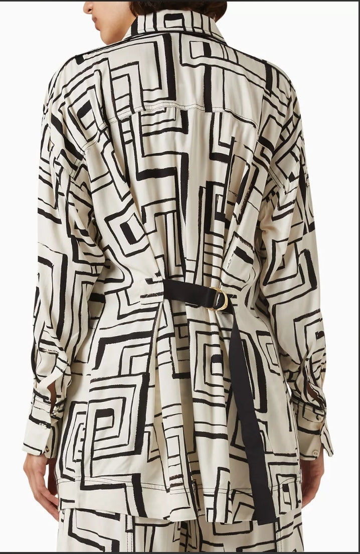 Aje Vortex Belted Shirt (8)