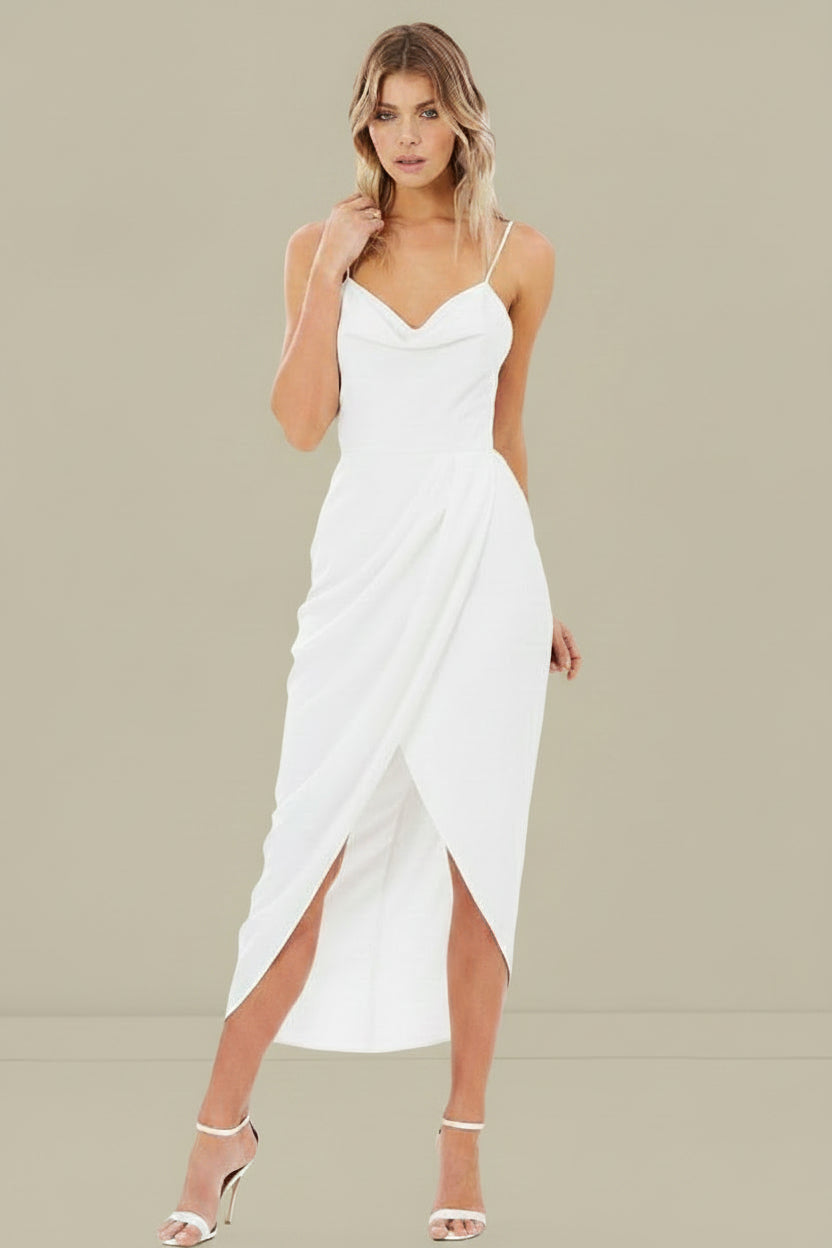Shona Joy Leticia Cowl Midi Dress (10)