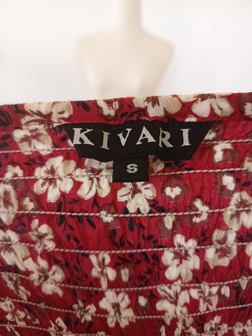 Kivari Floral Tie Front Midi Dress