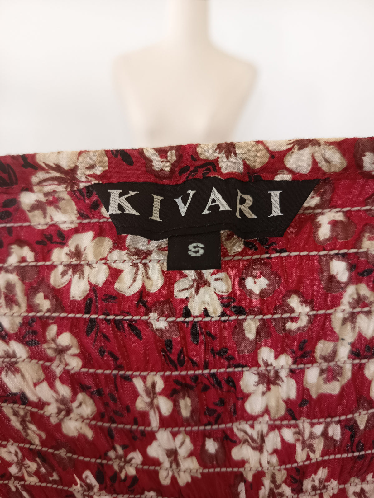 Kivari Floral Tie Front Midi Dress