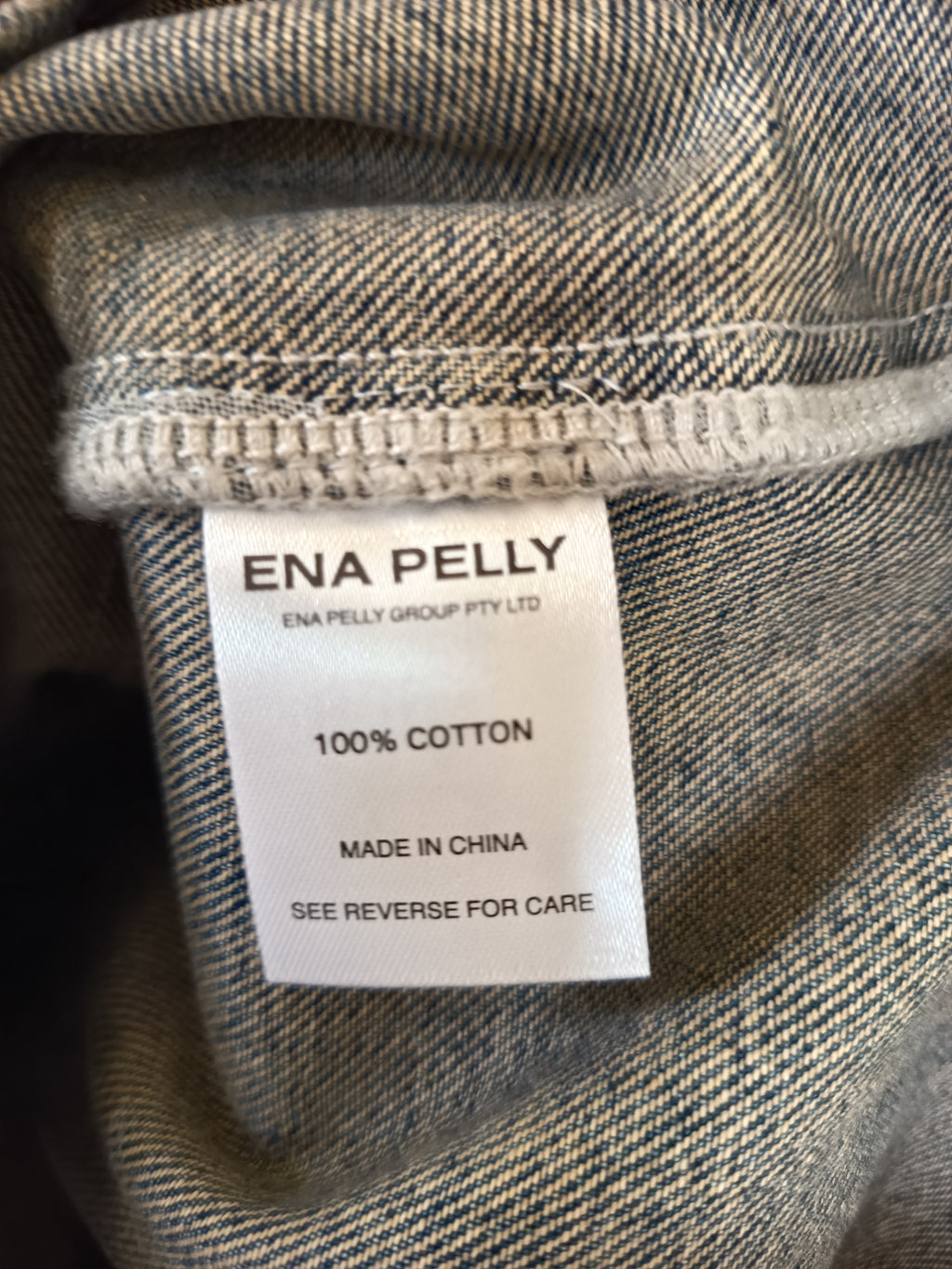 Ena Pelly Gracie Denim Mini Dress (NEW)