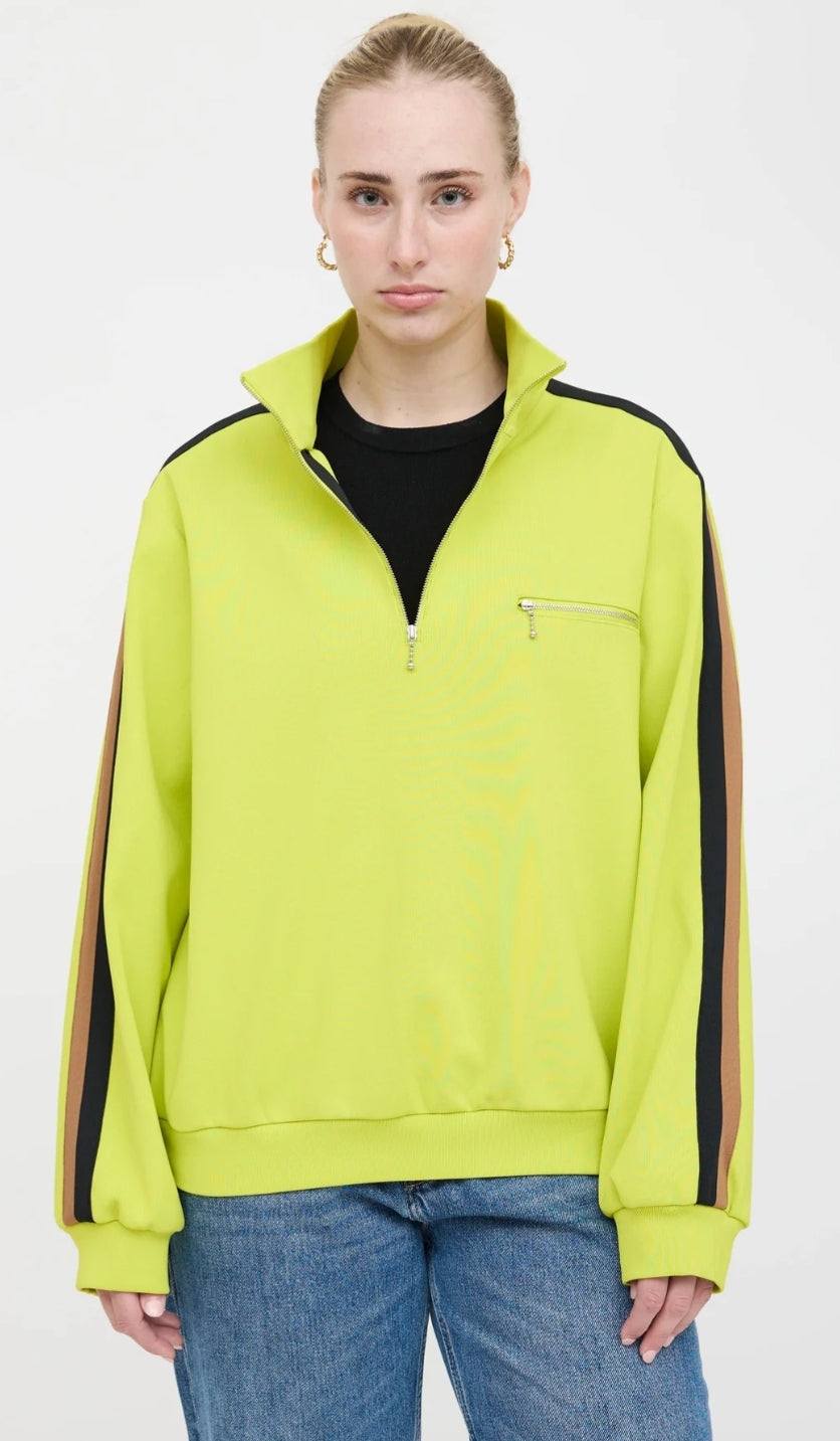 Tory Burch Side-Striped Detailed Sweatshirt