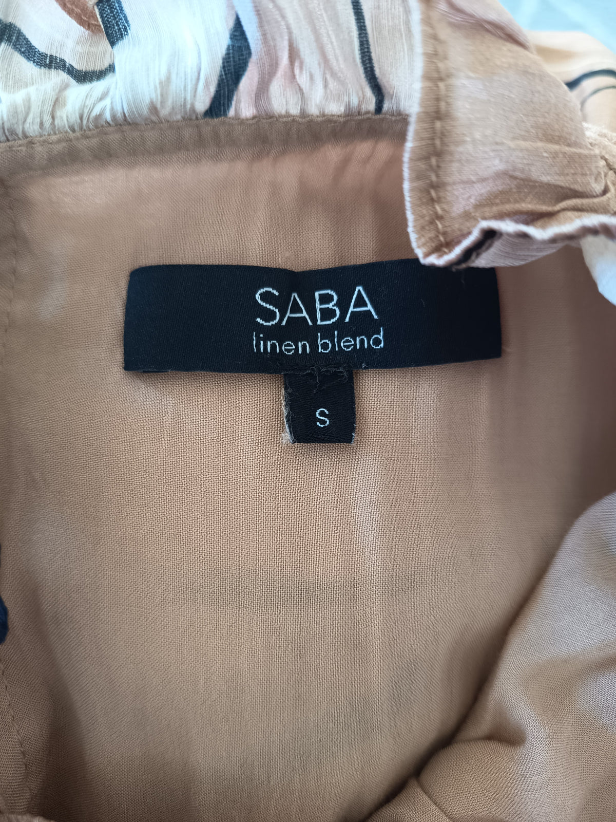 SABA Dia Linen Silk Dress (S)