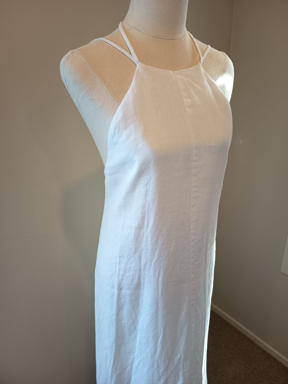 DISSH Linen Halter Maxi