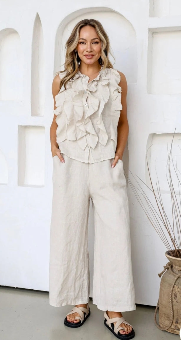 Free Angel Parigi Linen Top