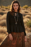 Three Of Something Boho Blouse