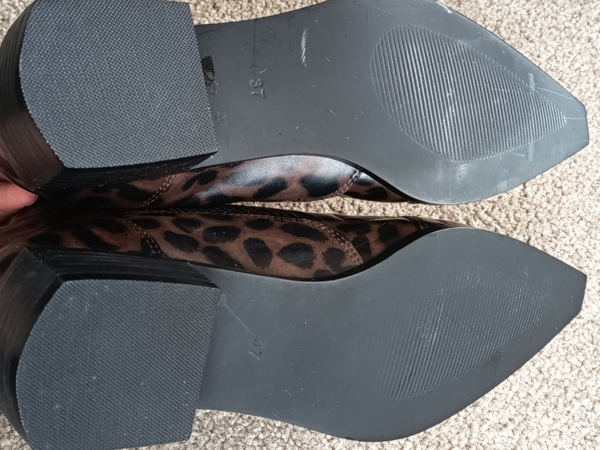Senso Leopard-print Chelsea Boots