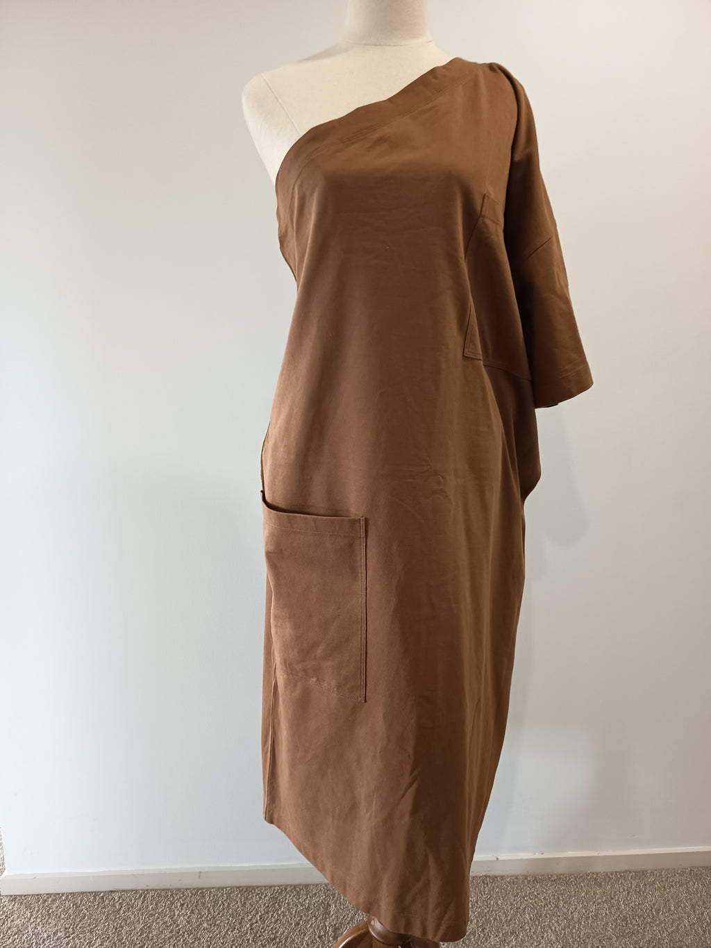Oroton One-shoulder Midi Dress