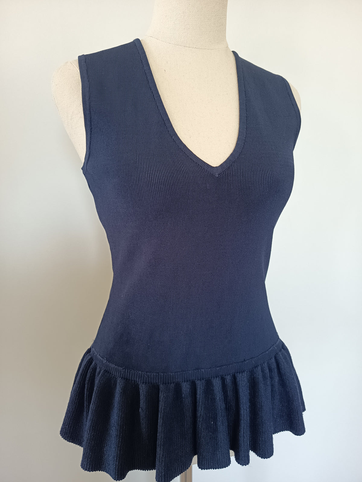 Seed Peplum Knit Tank (XS)