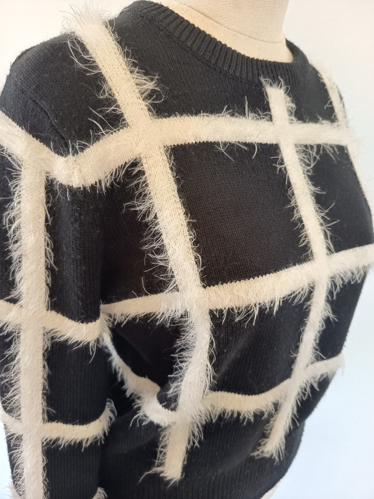 Cue Windowpane Knit