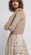 Aje Overture Pleat Skirt Pointe Bleu (8) (NEW)