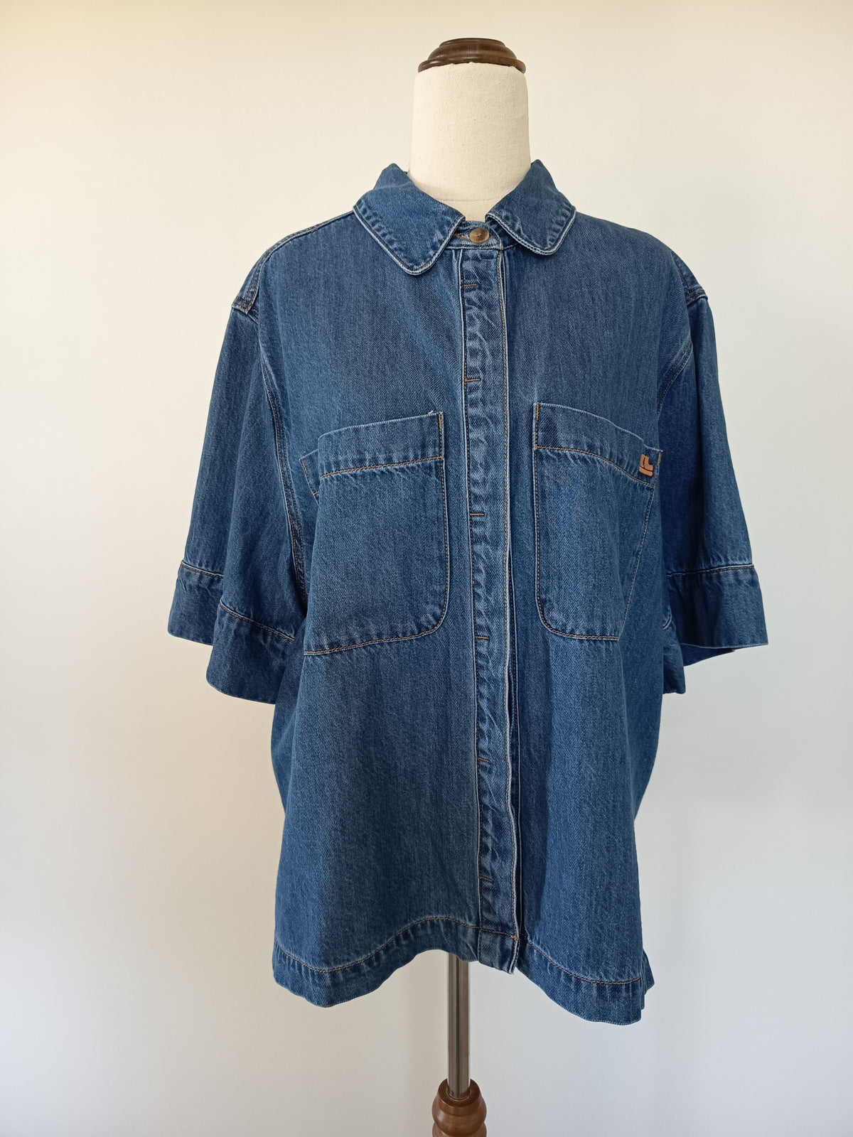 Ceres No Short Sleeve Denim Shirt (L)