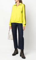 Tory Burch Side-Striped Detailed Sweatshirt