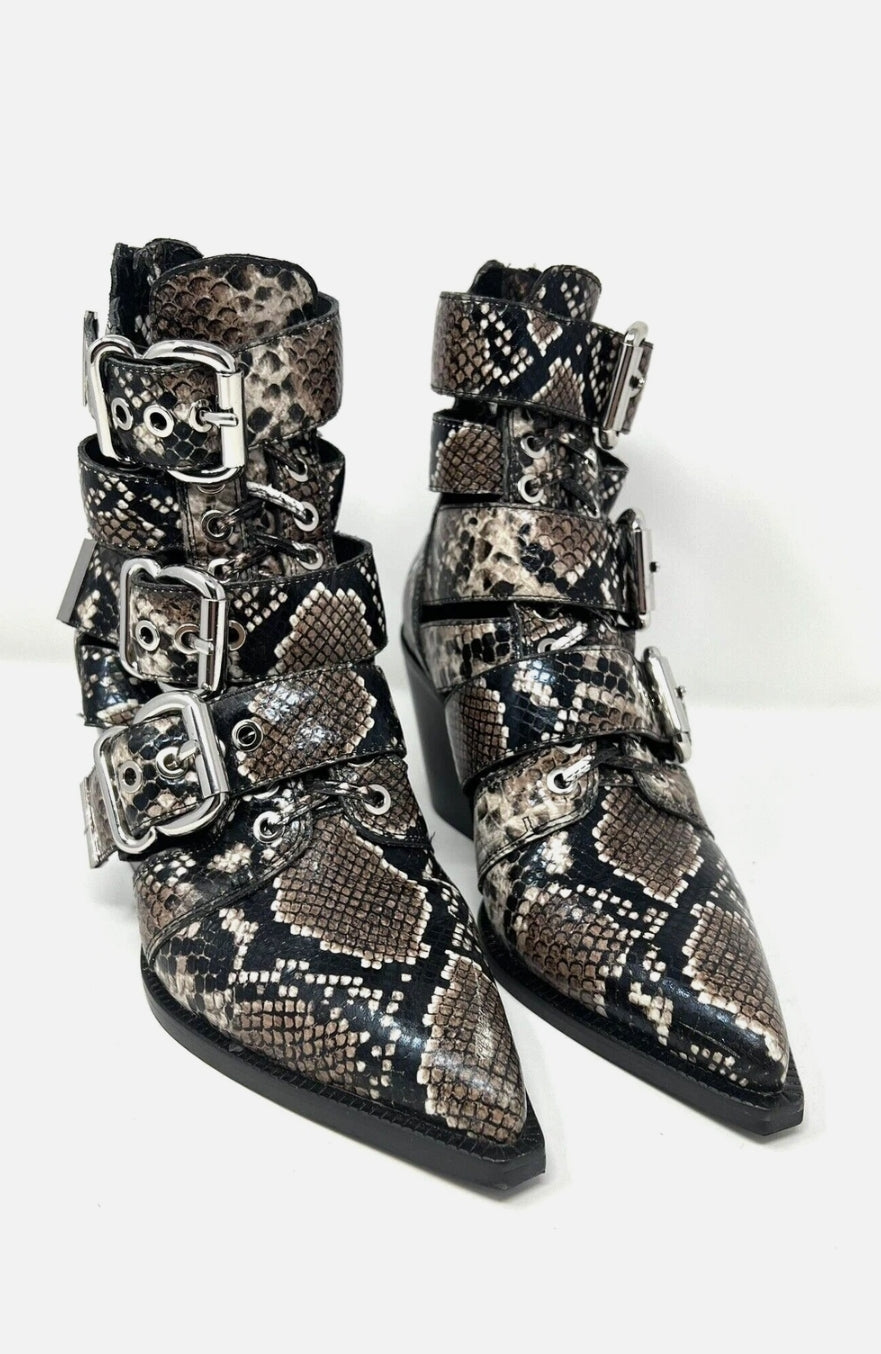 Jeffrey Campbell Caceres Snakeprint Boots