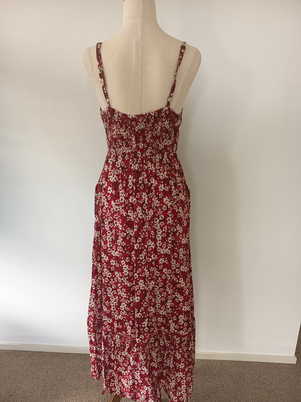 Kivari Floral Tie Front Midi Dress