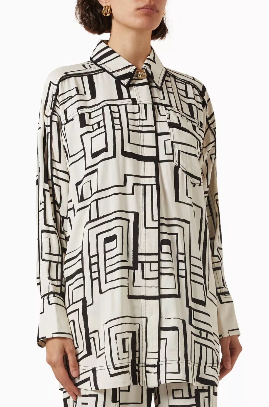 Aje Vortex Belted Shirt (8)