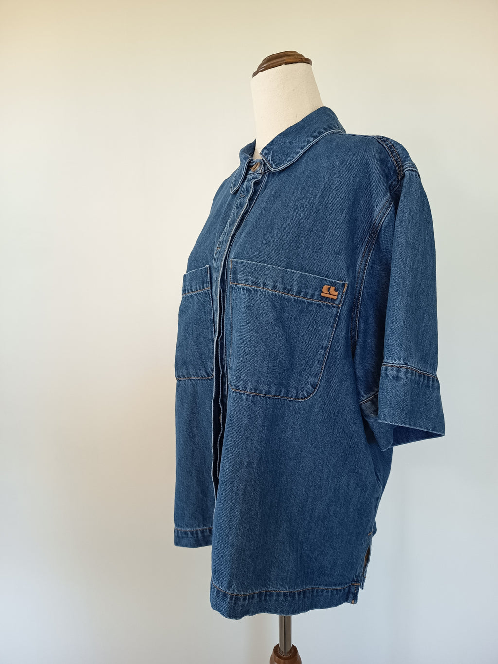 Ceres No Short Sleeve Denim Shirt (L)