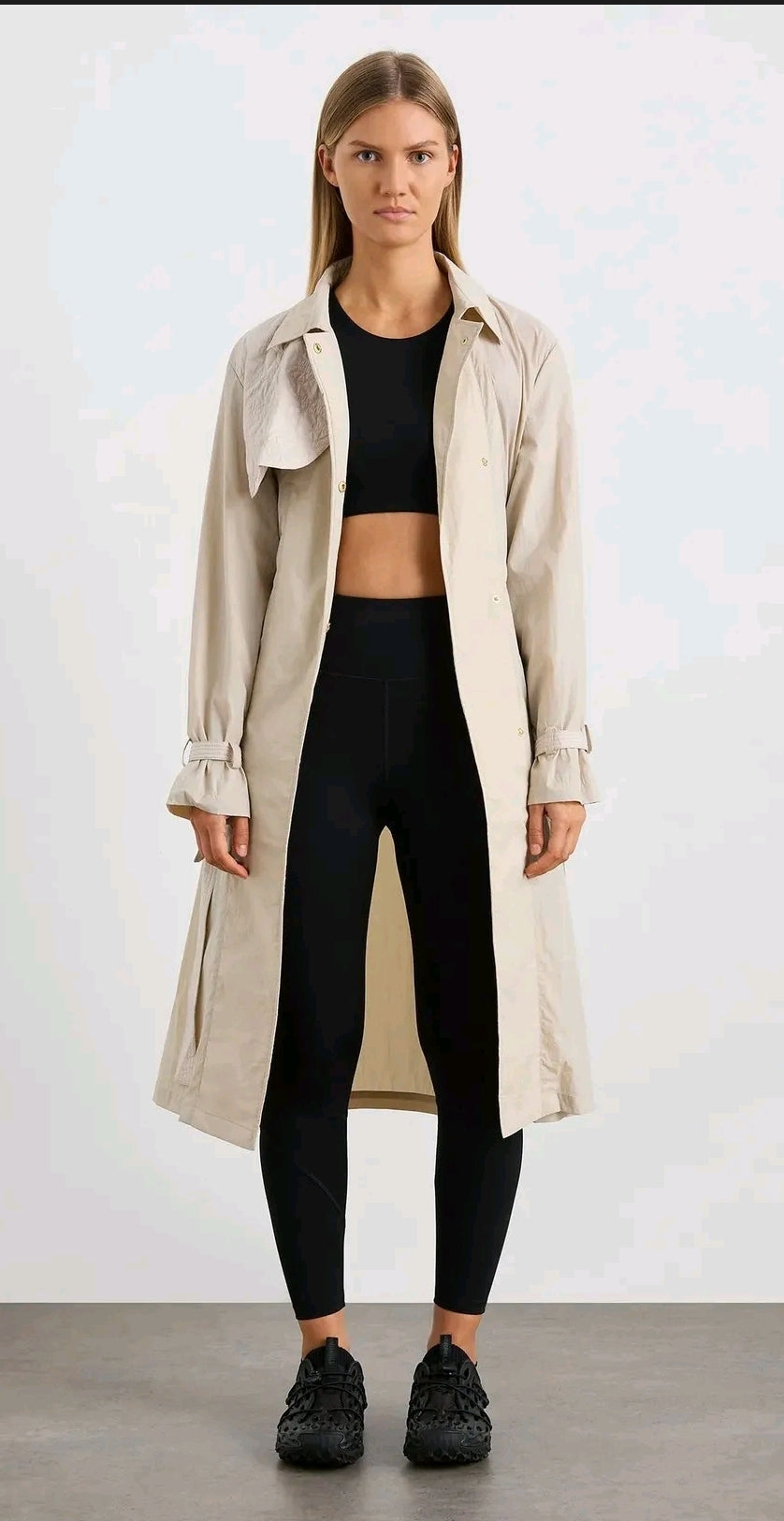 Aje Athletica Quilted Storm Flap Trench (8)