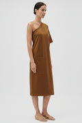 Oroton One-shoulder Midi Dress
