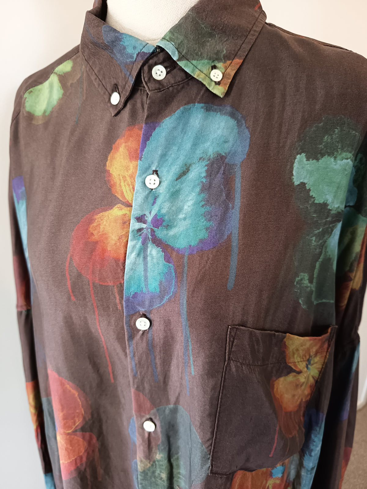Summi Summi Long Sleeve Shirt Pansy Drip