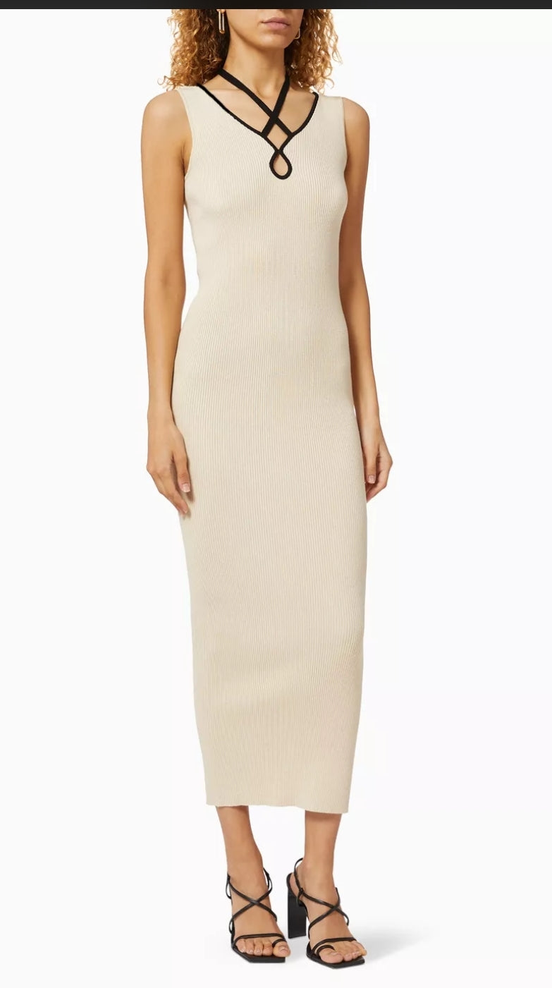 Wynn Hamlyn Cotton Keyhole Knit Dress (8)