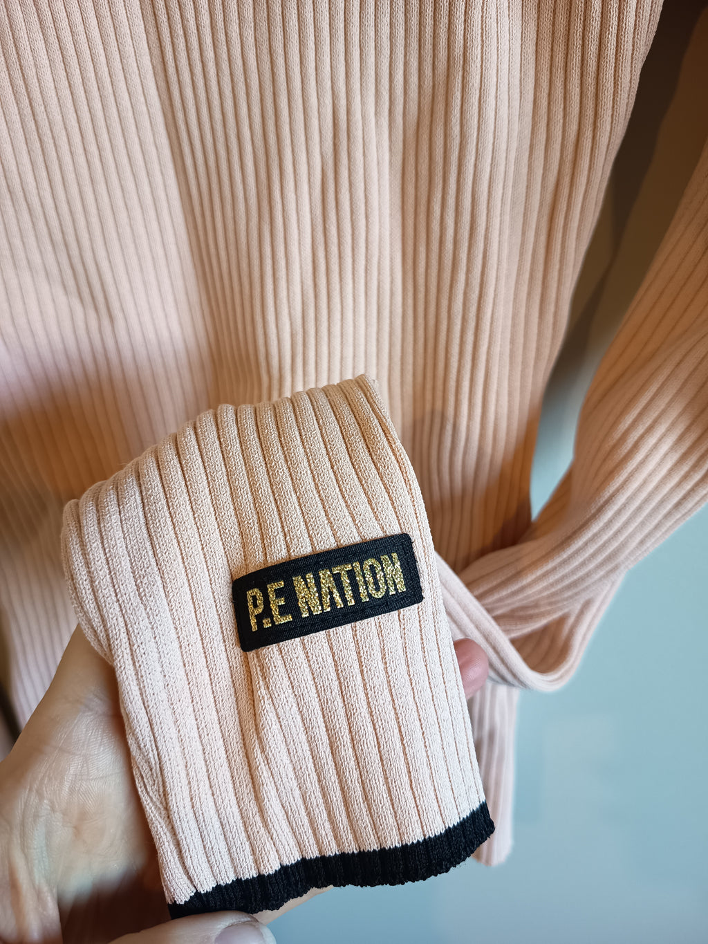 P.E Nation Ribbed Cutout Top