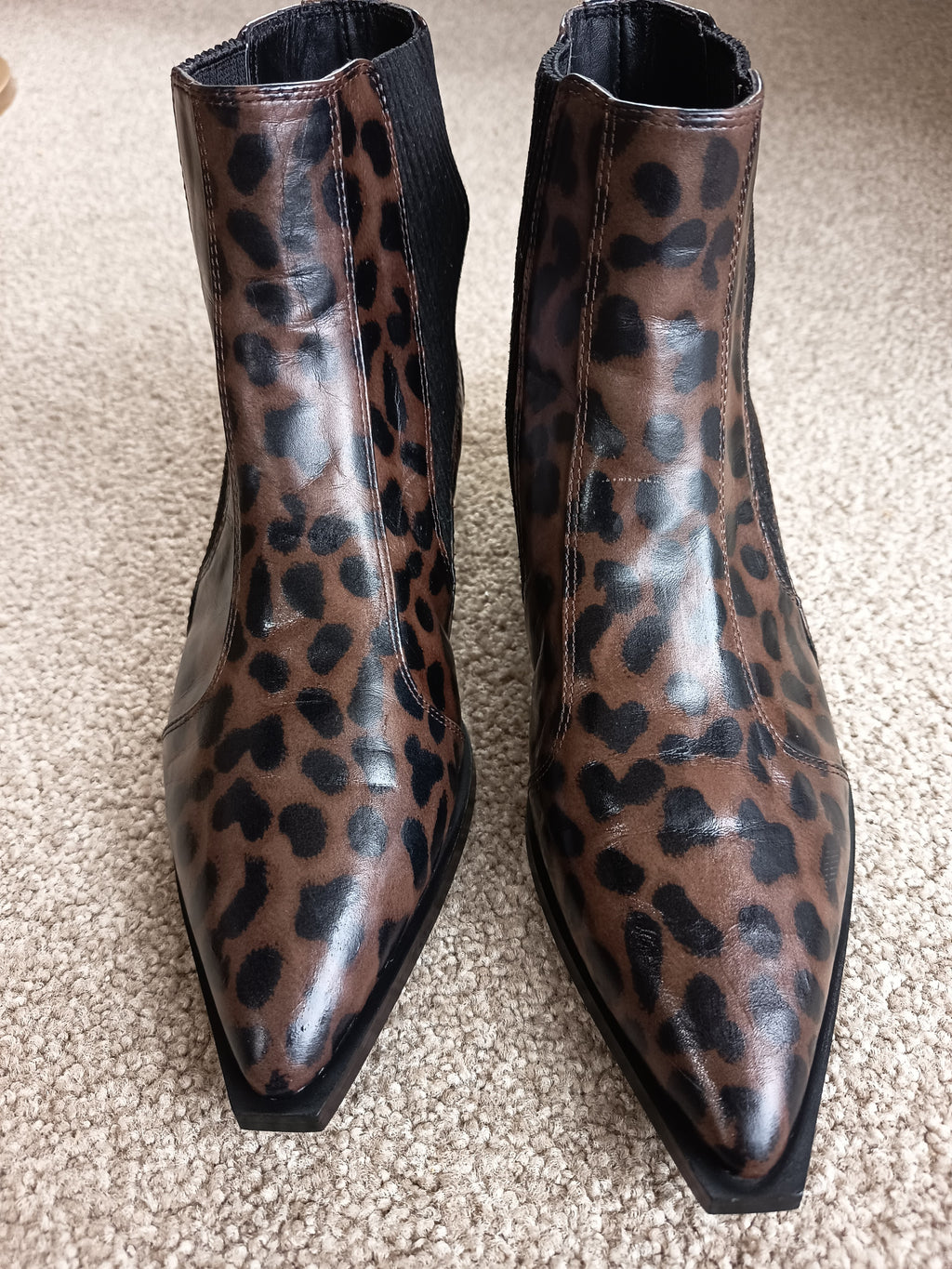 Senso Leopard-print Chelsea Boots
