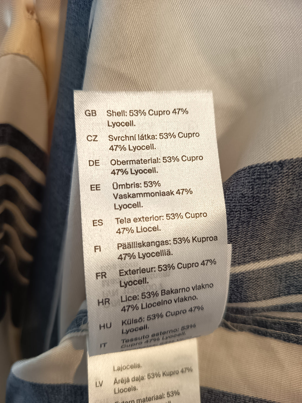 COS Oversized Striped Satin Shirt