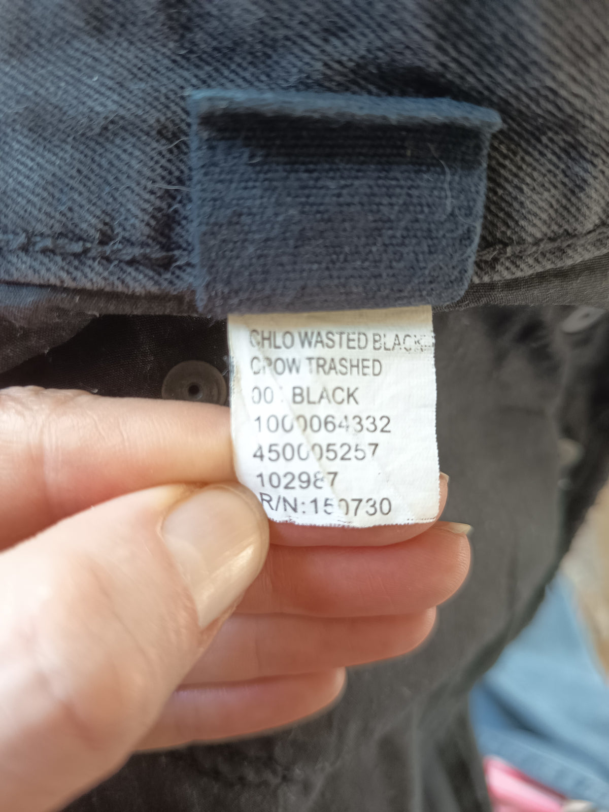 Ksubi Chlo Wasted Black Crow Trashed Jeans (28/10)