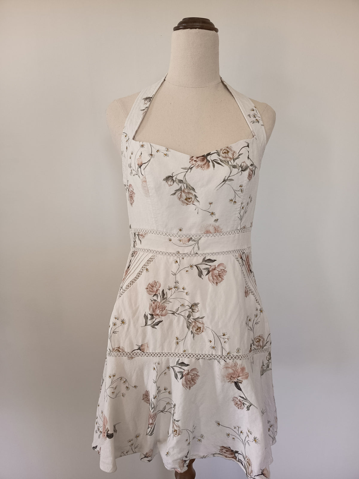 Forever New Porcelain Arianna Halter Mini Dress (10)