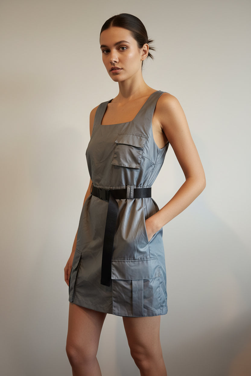 Aje Athletica Spray Bubble Hem Mini Dress (14)