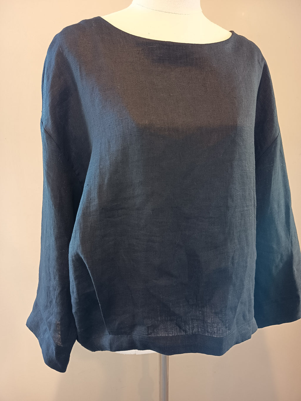 Tirelli Pleat Hem Linen Top