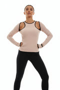 P.E Nation Ribbed Cutout Top