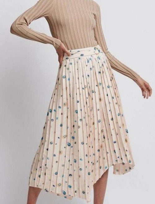 Aje Overture Pleat Skirt Pointe Bleu (8) (NEW)
