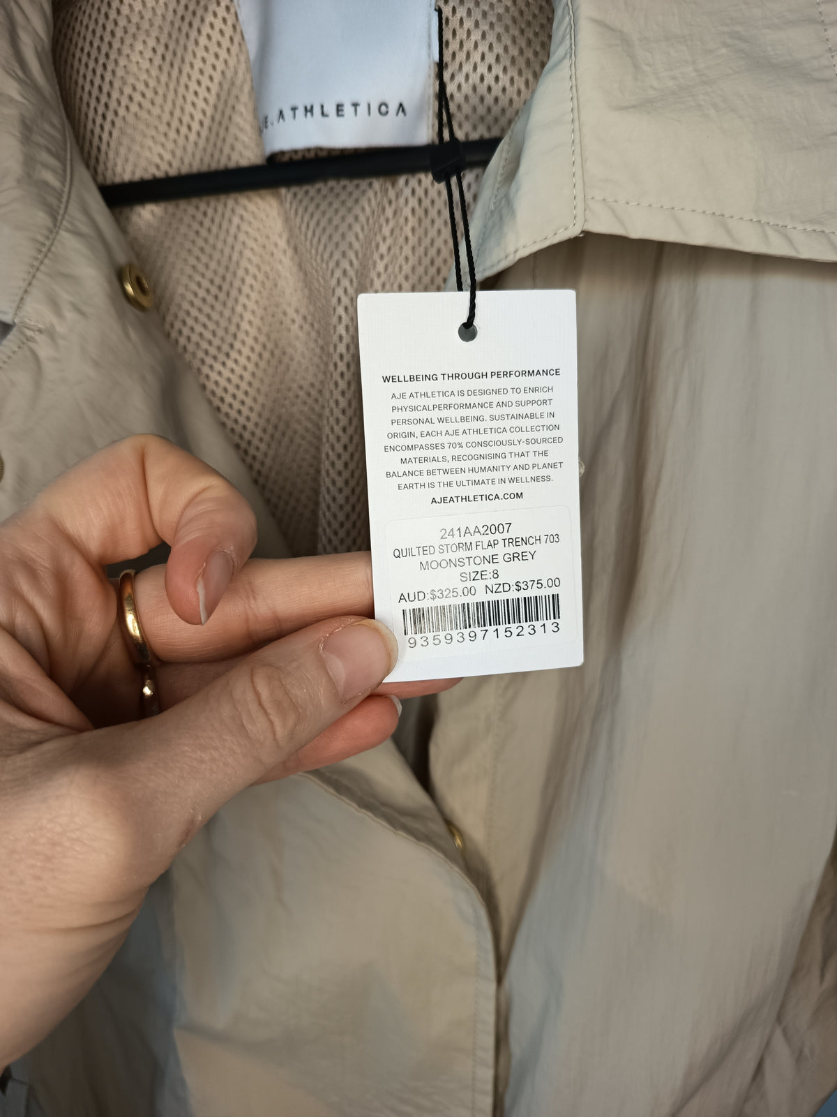 Aje Athletica Quilted Storm Flap Trench (8)